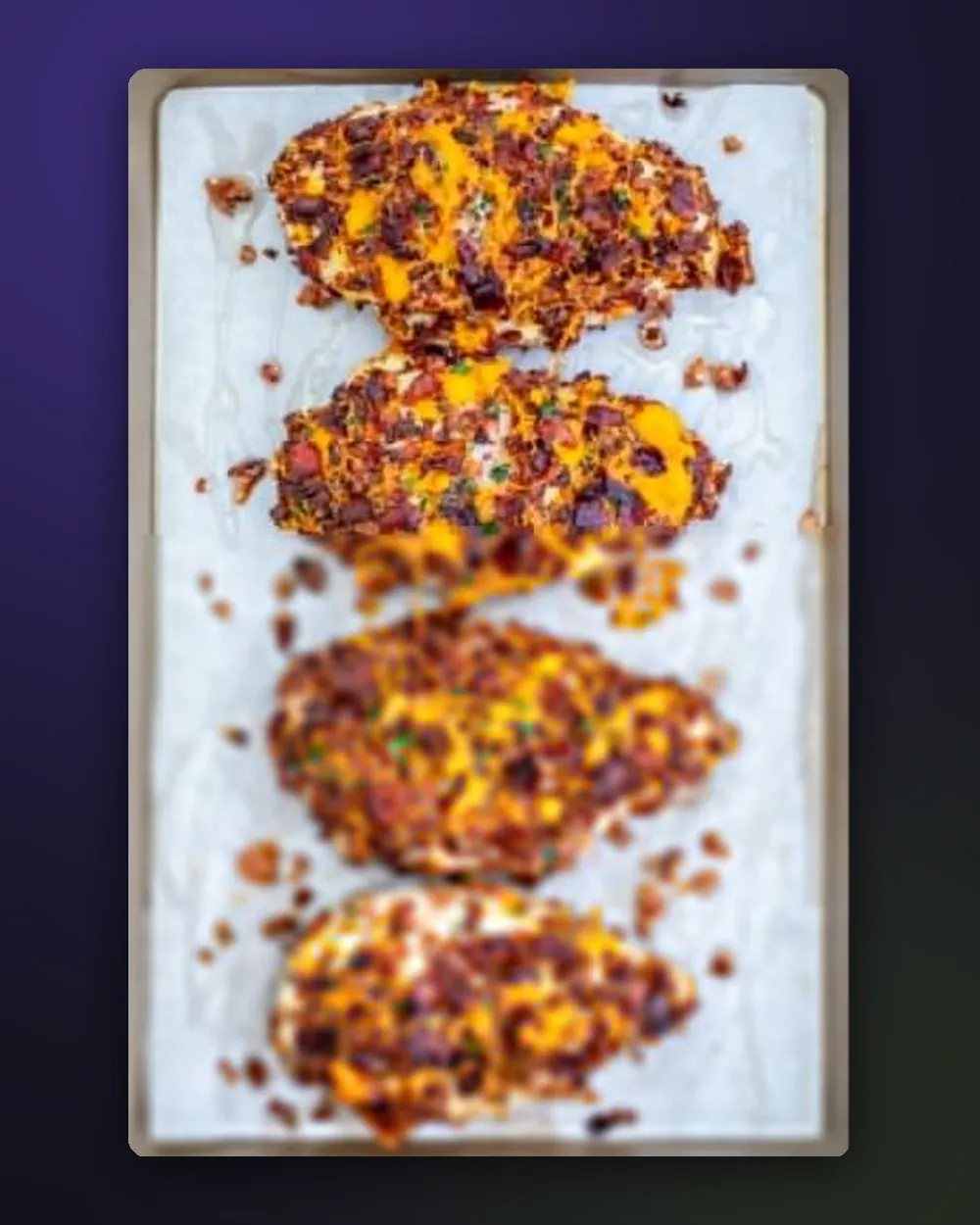 Contoh hidangan: Baked Crack Chicken